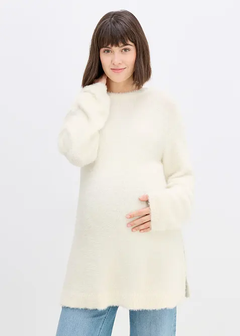 Mamma-/amningstr&ouml;ja med plyschlook, bonprix