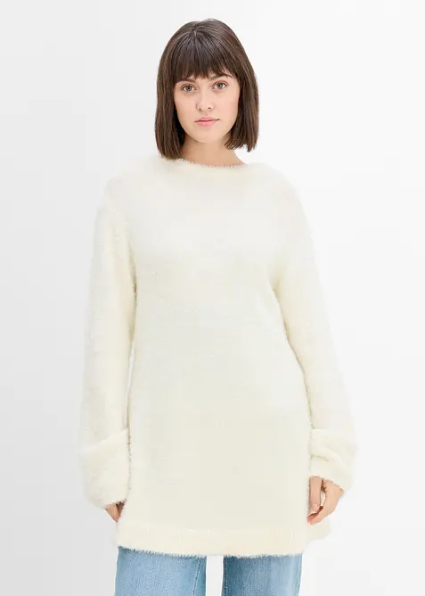 Mamma-/amningstr&ouml;ja med plyschlook, bonprix