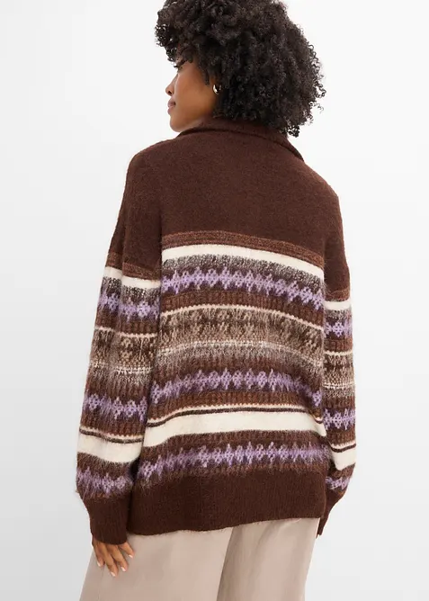 L&aring;ng Fair Isle-tr&ouml;ja, bonprix