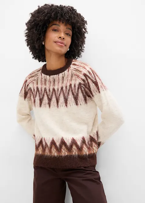 Fair Isle-m&ouml;nstrad tr&ouml;ja, bonprix
