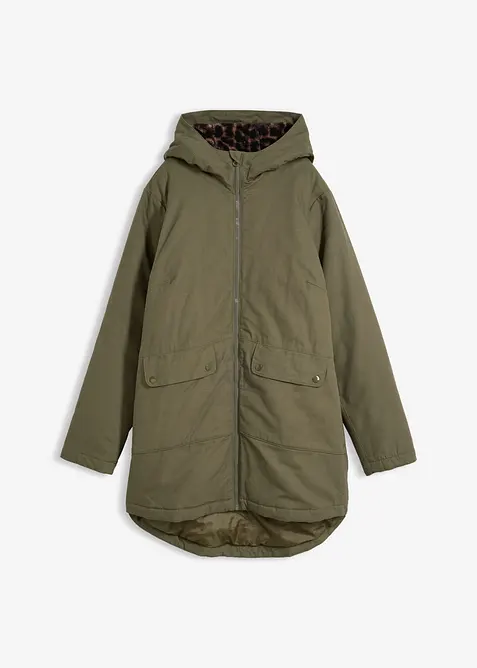 Parkas med teddyfleece, bonprix