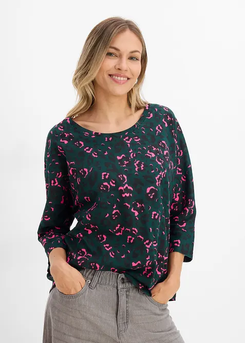 Oversizetopp i bomullsmix, bonprix