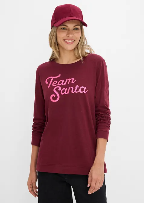 L&aring;ng&auml;rmad T-shirt i ekologisk bomull, bonprix