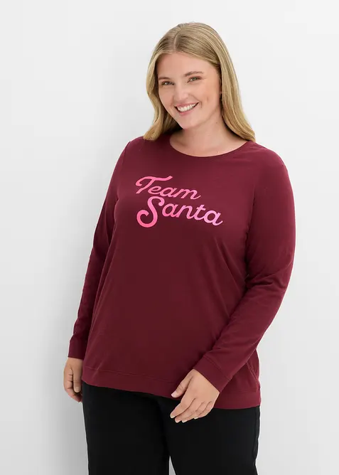 L&aring;ng&auml;rmad T-shirt i ekologisk bomull, bonprix