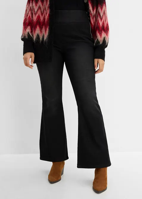 V&auml;rmande jeggings, High Waist, med bekv&auml;m midja, bonprix