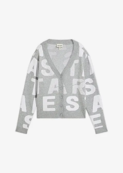 Finstickad cardigan, bonprix