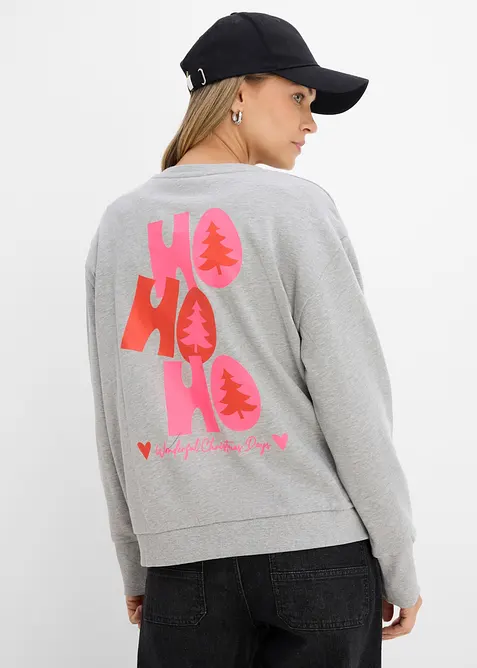 Oversizesweatshirt i mjuk bomullsmix, bonprix