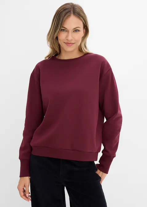 Oversizesweatshirt i mjuk bomullsmix, bonprix