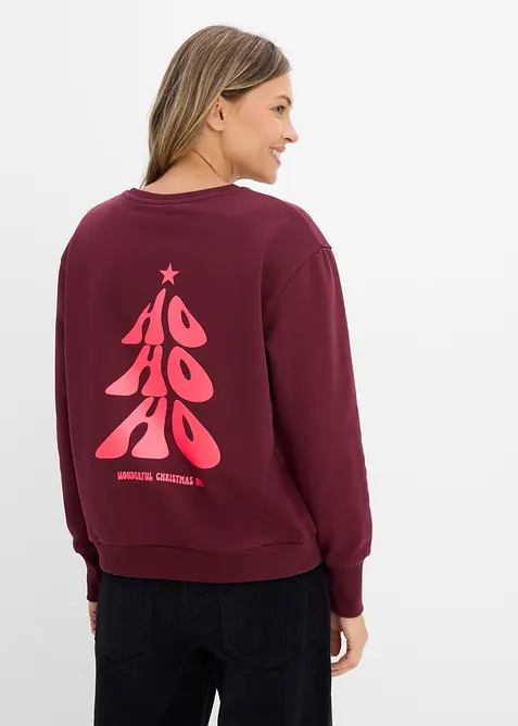 Oversizesweatshirt i mjuk bomullsmix, bonprix
