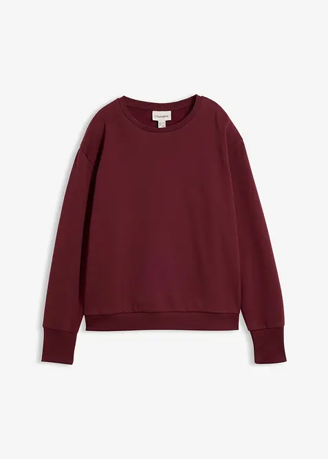 Oversizesweatshirt i mjuk bomullsmix, bonprix