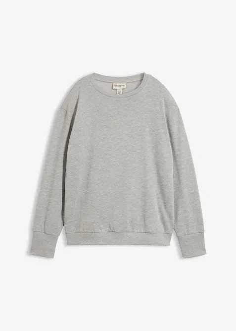 Oversizesweatshirt i mjuk bomullsmix, bonprix