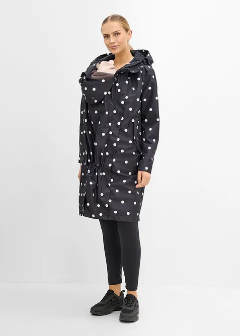 Mammajacka med bebisficka och quiltad v&auml;st (4 delar), bonprix