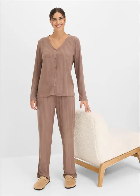Mysdress i mjuk pointellejersey, bonprix