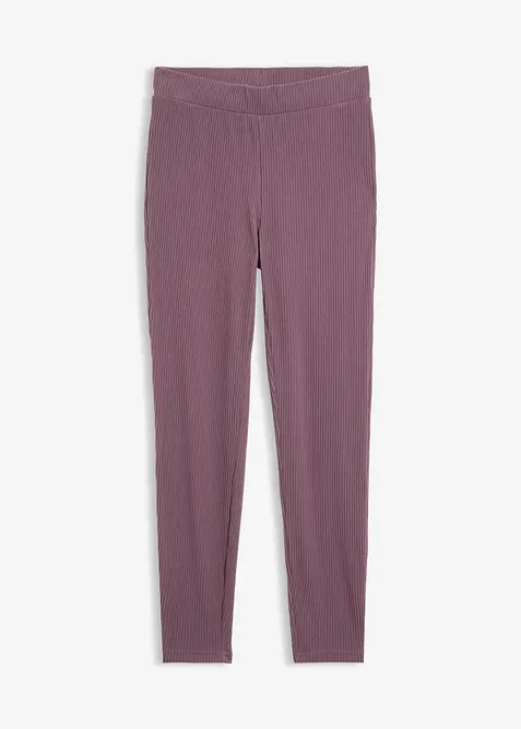 V&auml;rmande leggings med ribbad yta, bonprix