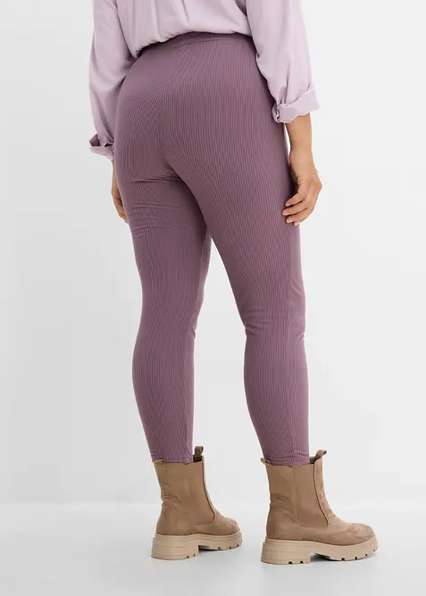 V&auml;rmande leggings med ribbad yta, bonprix