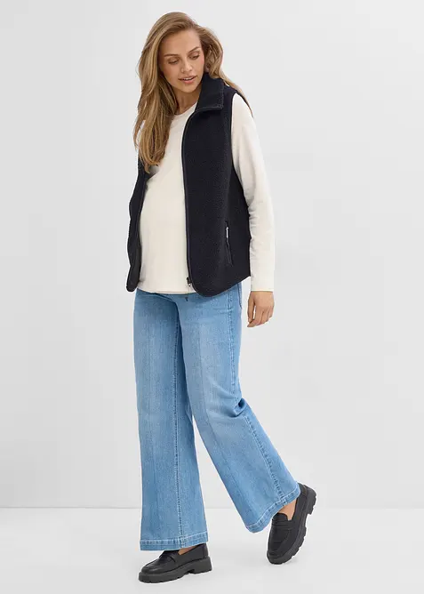 Mammav&auml;st med babyficka i teddyfleece, bonprix