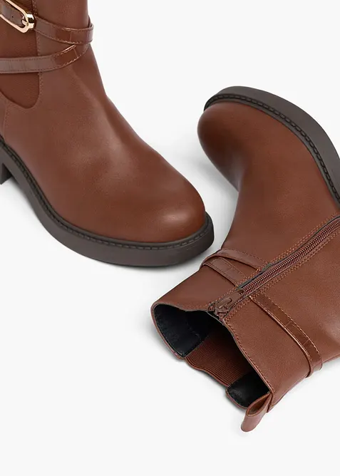Chelseaboots med sp&auml;nne, bonprix