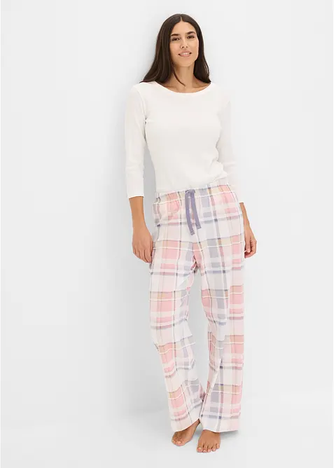 Pyjamasbyxa i flanell (2-pack), bonprix