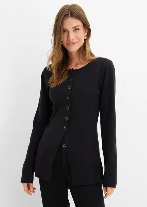 Finstickad cardigan, bonprix