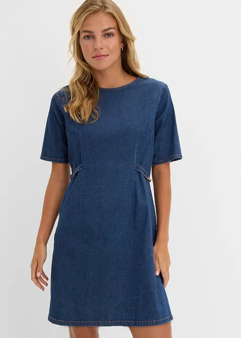 Jeanskl&auml;nning i bomullsstretch, bonprix
