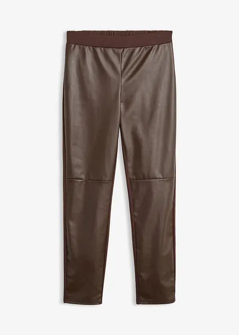 Leggings i skinnimitation med delningss&ouml;mmar p&aring; kn&auml;na, bonprix