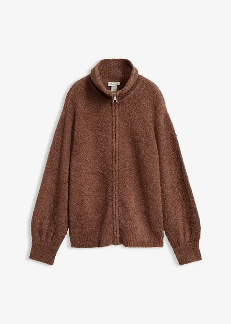 Cardigan i boucl&eacute;garn, bonprix