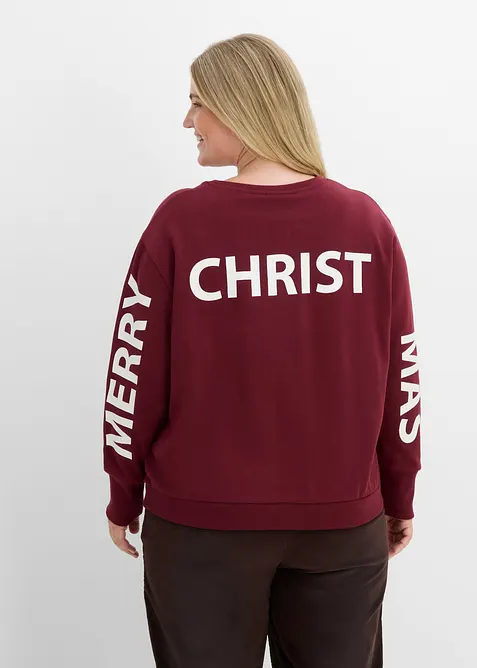 Oversizesweatshirt i mjuk bomullsmix, bonprix
