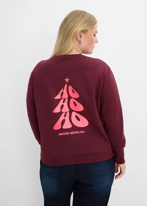Oversizesweatshirt i mjuk bomullsmix, bonprix
