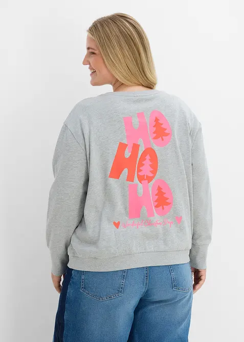 Oversizesweatshirt i mjuk bomullsmix, bonprix
