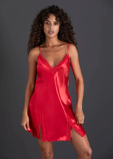 Neglig&eacute; i satin, bonprix