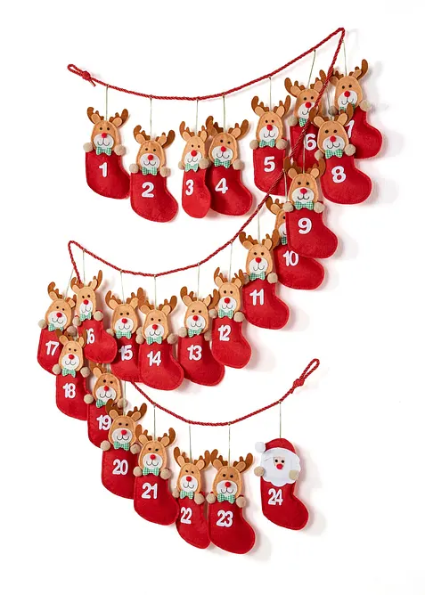 Adventskalender med 24 p&aring;sar, bonprix