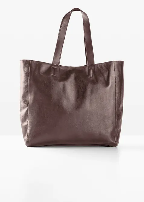 XXL-v&auml;ska i skinn, shopper, bonprix
