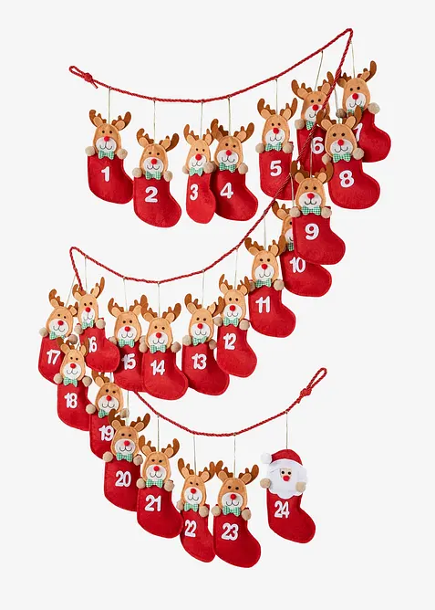 Adventskalender med 24 p&aring;sar, bonprix