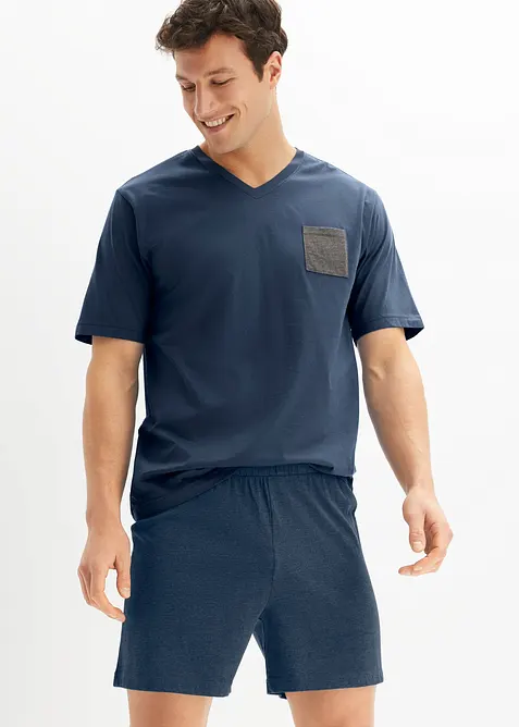 Kort pyjamas med bomull (set i 4 delar), bonprix