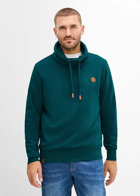 Sweatshirt av stabilt material med polyuretandetaljer, bonprix