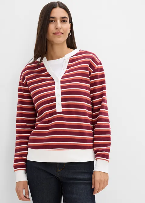 Sweatshirt i ekologisk bomull, bonprix