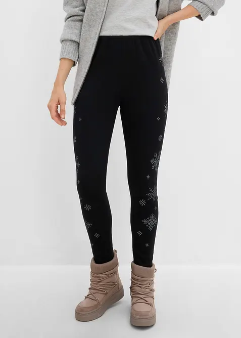 Leggings med teddyfoder, bonprix