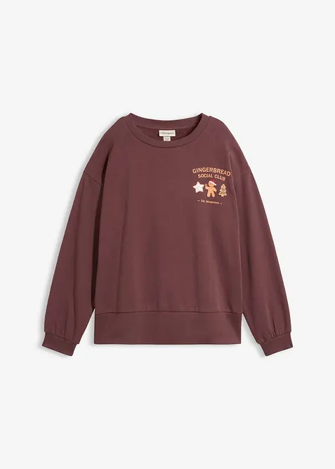 Oversizesweatshirt i bomull, bonprix