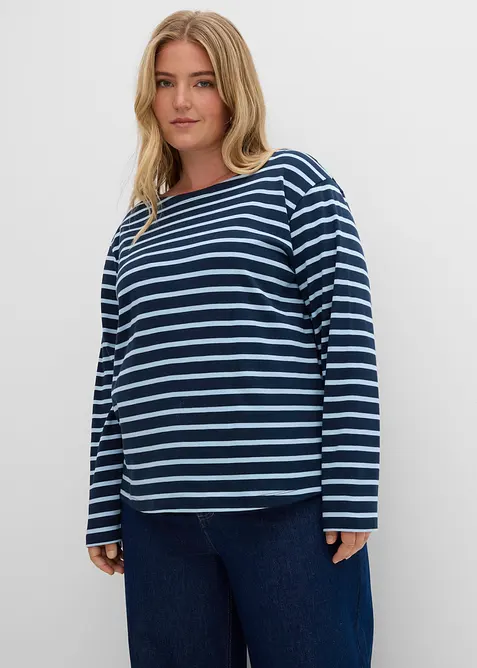 L&aring;ng&auml;rmad topp av ekologisk bomull (2-pack), bonprix