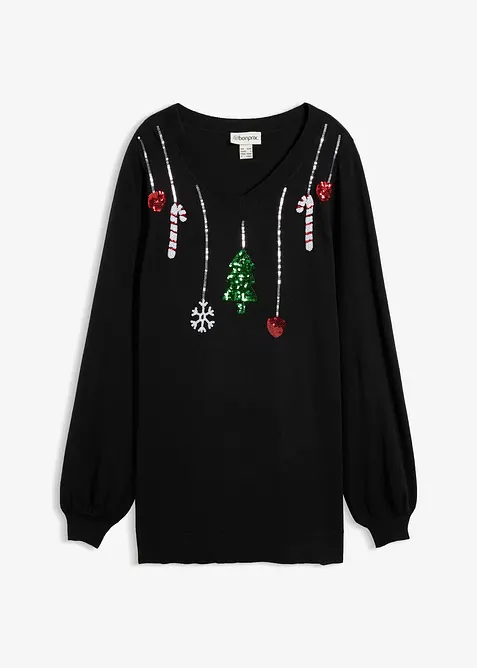 Mamma-/amningstr&ouml;ja med julk&auml;nsla och paljetter, bonprix
