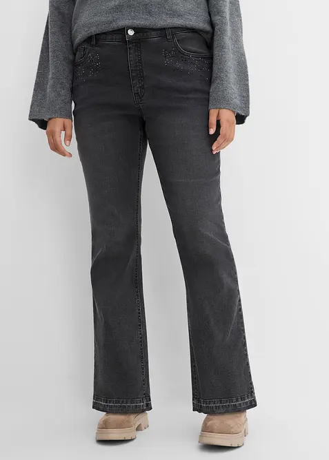 Bootcut-jeans med High Waist, bonprix