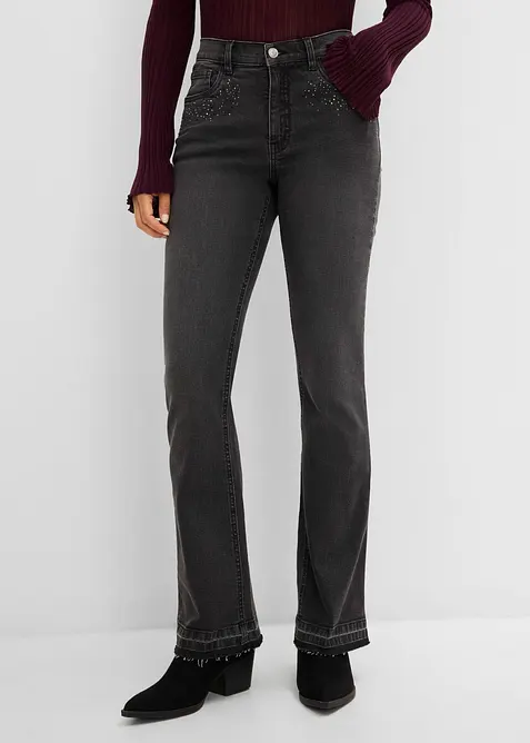Bootcut-jeans med High Waist, bonprix