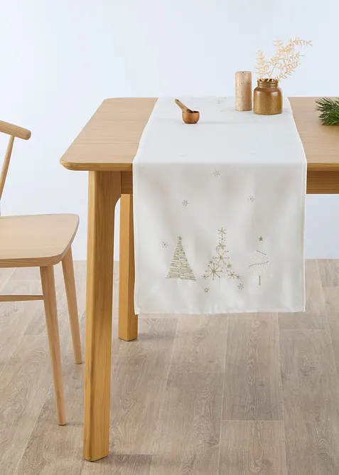 Bordsl&ouml;pare med glansigt broderi, bonprix