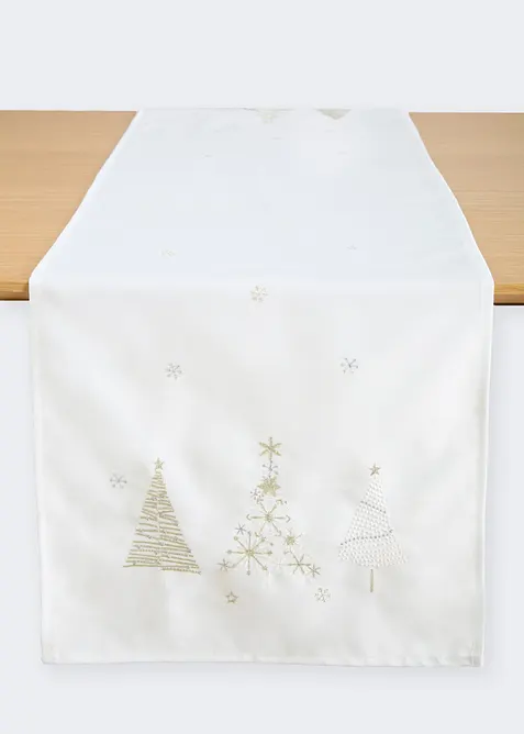 Bordsl&ouml;pare med glansigt broderi, bonprix