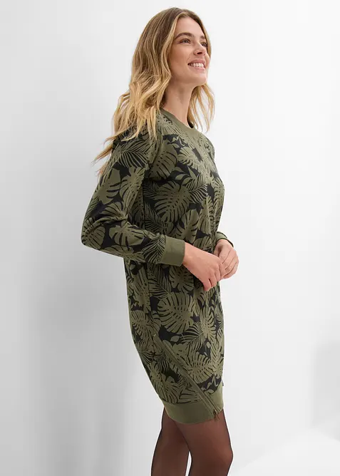 M&ouml;nstrad jerseykl&auml;nning, bonprix