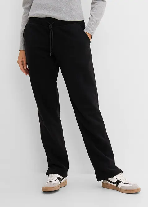 Fleecebyxa i dra p&aring;-modell, bonprix
