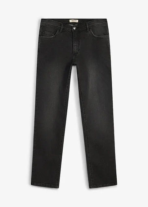 Jeans med bekv&auml;mt snitt, Regular Fit, Straight, bonprix