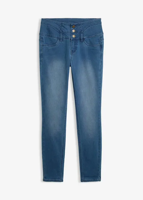 Skinny Jeans High Waist, formande termojeans, bonprix