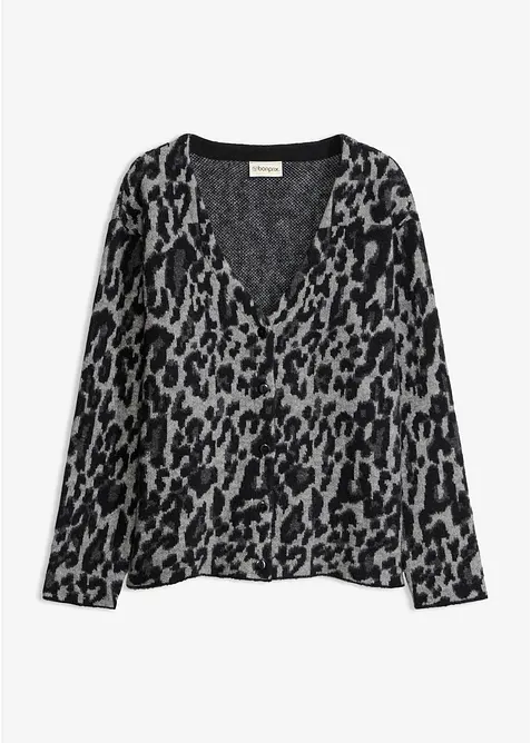 Cardigan med V-ringning, bonprix