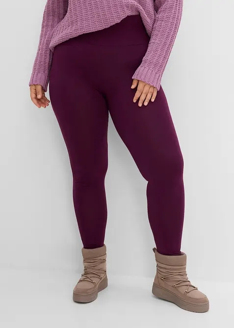 Leggings med h&ouml;g midja (2-pack), bonprix
